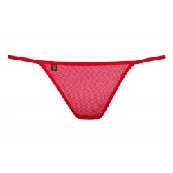 tanga con flor luiza thong rojo - detalle 3